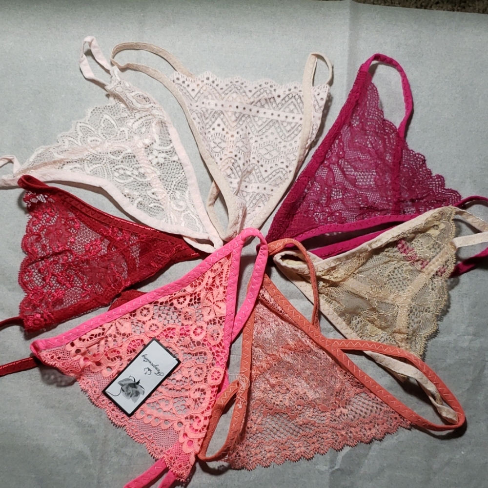 7 pairs of multi colored Women's gstring underwear